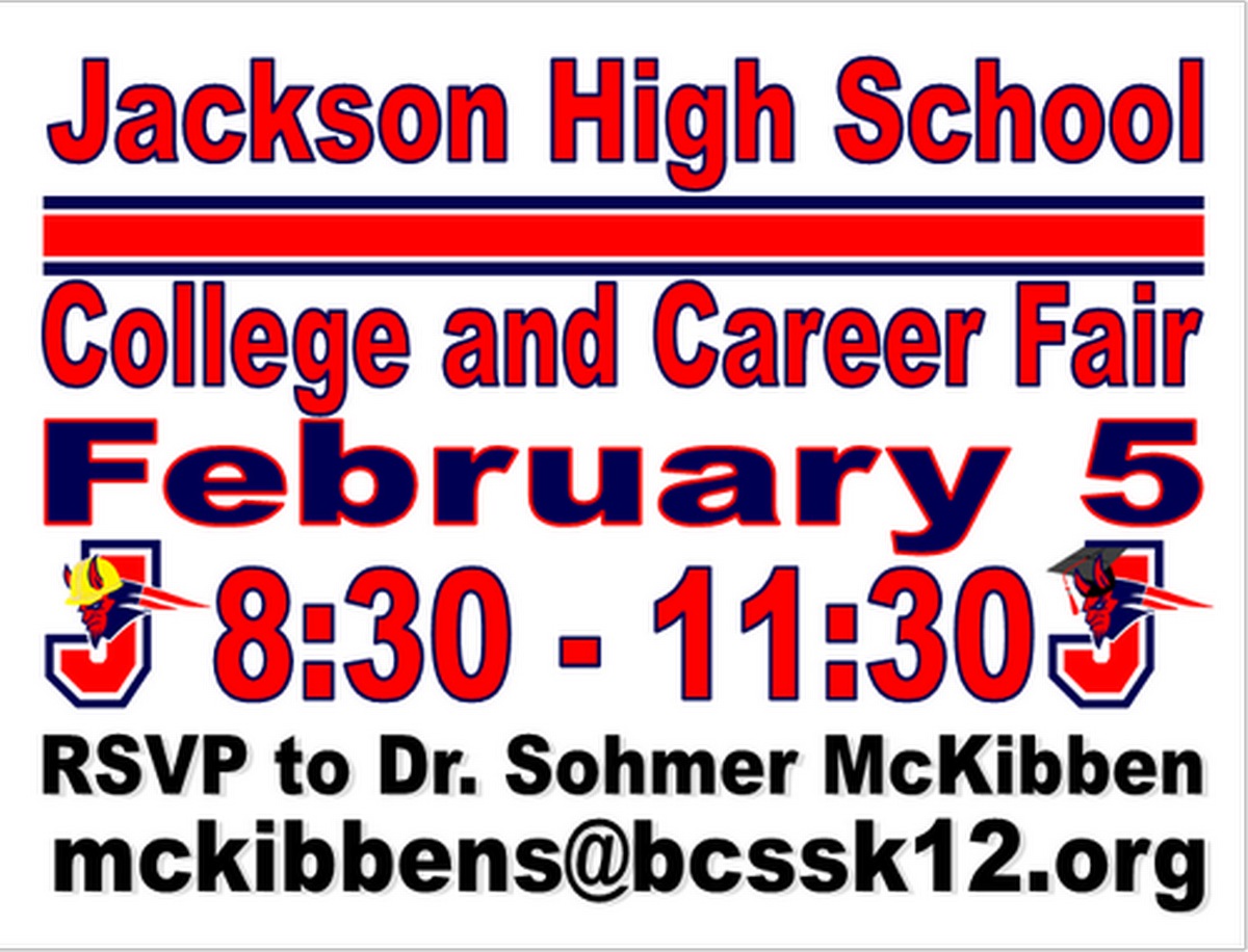 Jackson High School College & Career Fair Feb 5, 2024